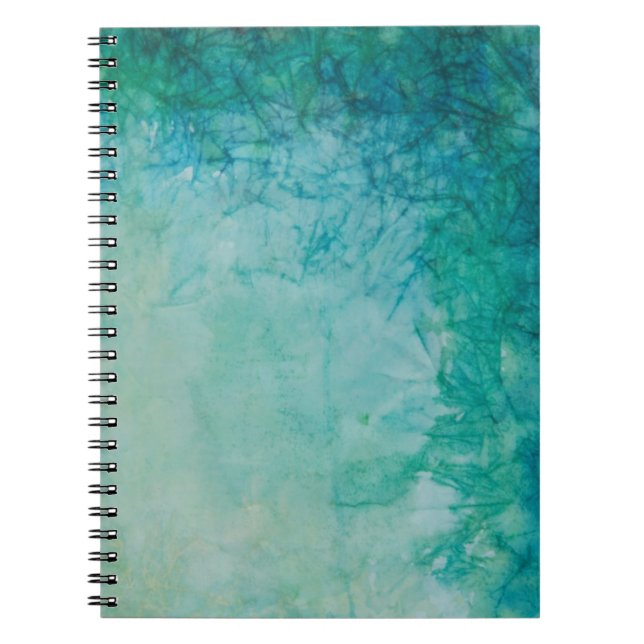 Cuaderno Papel con el extracto azul, verde, y negro de la (Frente)