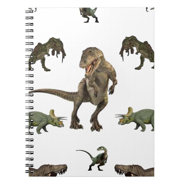 Cuaderno Papel de ajuste de dinosaurios (Frente)