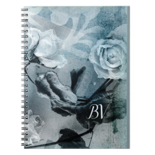 Cuaderno Papel de carta Estación de Rosa Soñadora Azul