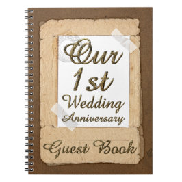 Cuaderno Papel de cosecha del libro de visitas del primer a