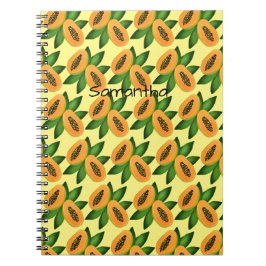 Cuaderno Papel de envolvimiento de fruta de Papaya