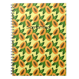 Cuaderno Papel de envolvimiento de fruta de Papaya