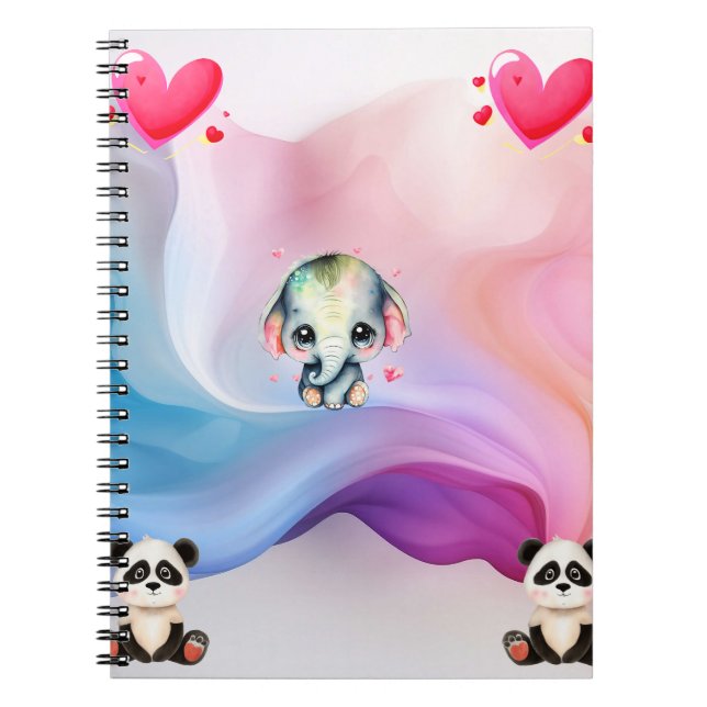 Cuaderno Papel de escritorio El día de San Valentín románti (Frente)