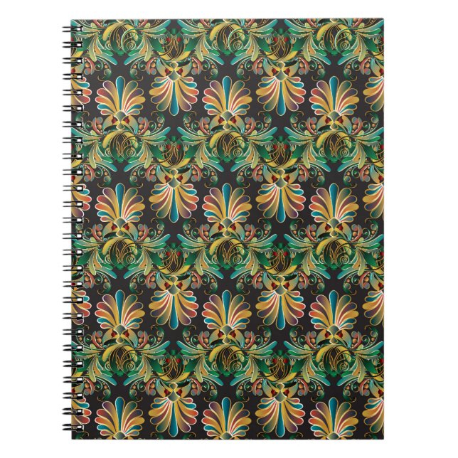 Cuaderno Papel de escritorio Ornate Flower Luxury (Frente)
