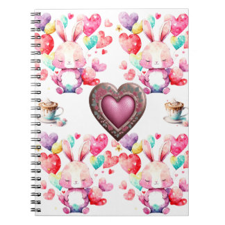 Cuaderno Papel de escritorio romántico El día de San Valent