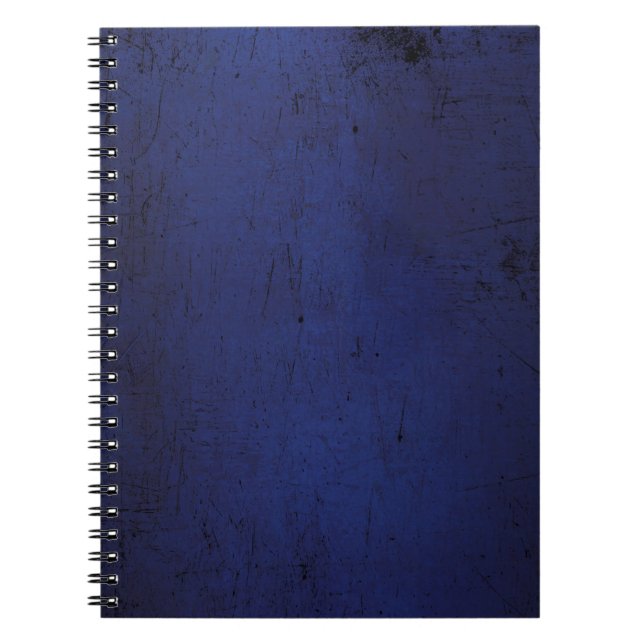 Cuaderno Papel de fondo azul oscuro de textura (Frente)