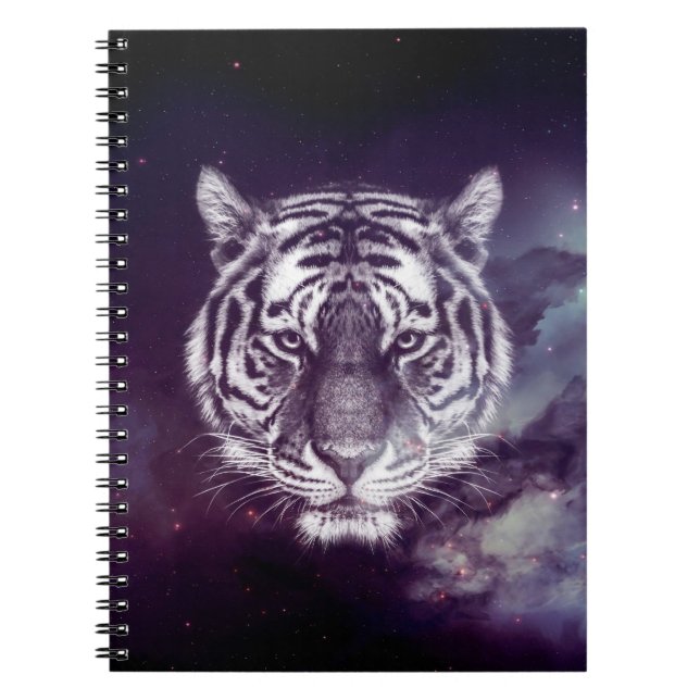 Cuaderno Papel de fondo de escritorio Galaxy Tiger Face (Frente)