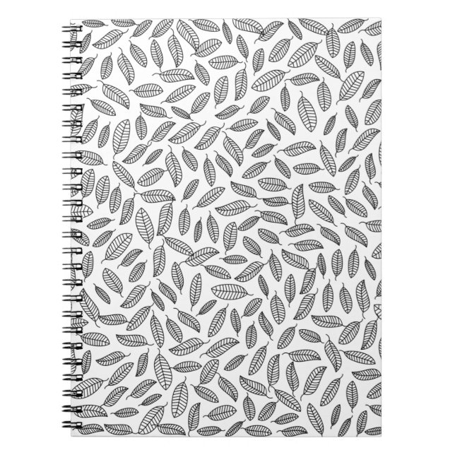 Cuaderno Papel de fondo de hoja (Frente)