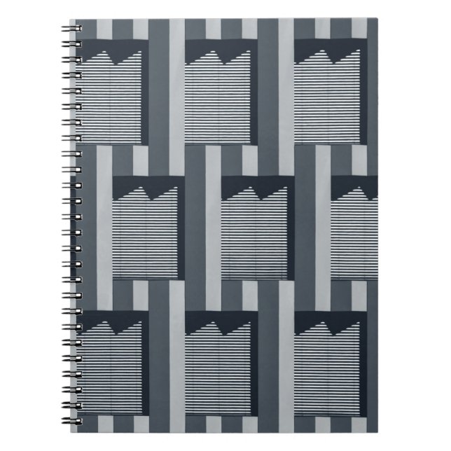 Cuaderno Papel de fondo digital gris (Frente)