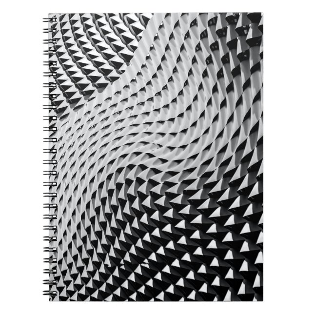 Cuaderno Papel de fondo digital gris (Frente)