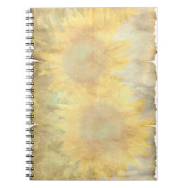 Cuaderno Papel de girasol vintage