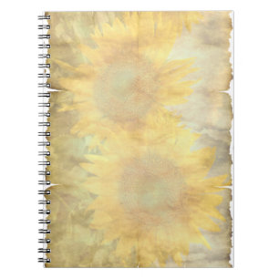 Cuaderno Papel de girasol vintage