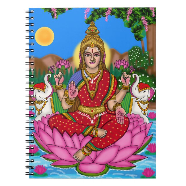 Cuaderno Papel de la Diosa Lakshmi (Frente)
