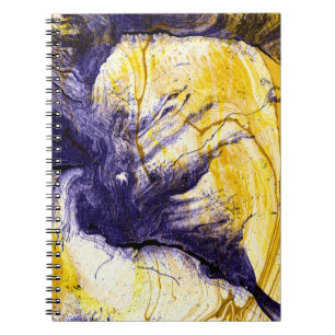 Cuaderno Papel de mármol: arte acrílico brillante