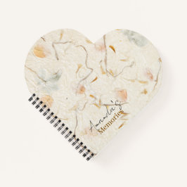 Cuaderno Papel de morera monogramado recuerdos hermosos