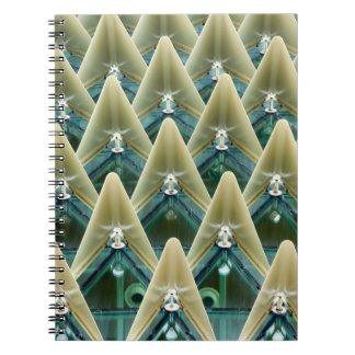 Cuaderno Papel de pared marrón y azul