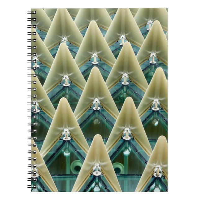 Cuaderno Papel de pared marrón y azul (Frente)