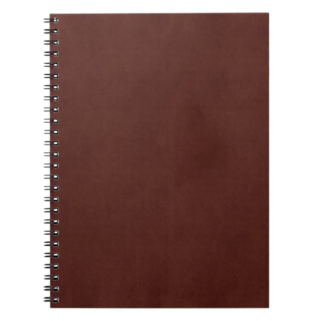 Cuaderno Papel de pergamino bronceado cuero de Brown del (Frente)
