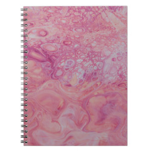 CUADERNO PAPEL DE PINTURA DE PINTURA ROSA Y BLANCA