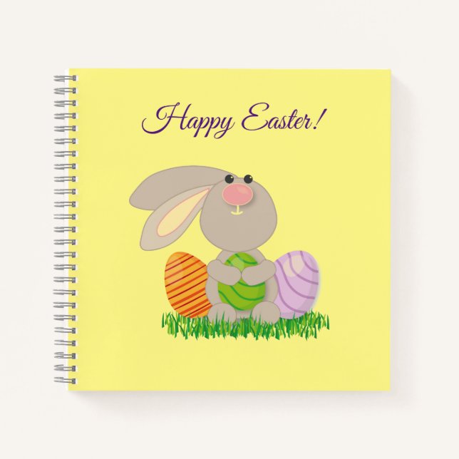 Cuaderno Papel de regalo conejito de Pascua lindo (Anverso)