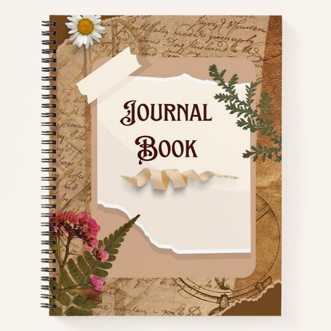 Cuaderno Papel desgarrado de vintage (Anverso)