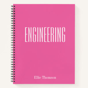 Cuaderno Papel Gráfico de Ingeniería Personalizado Nombre R
