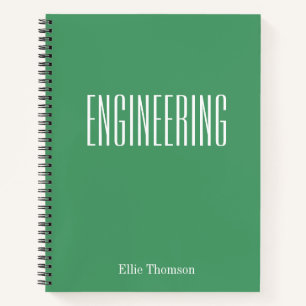 Cuaderno Papel Gráfico de Ingeniería Personalizado Nombre V