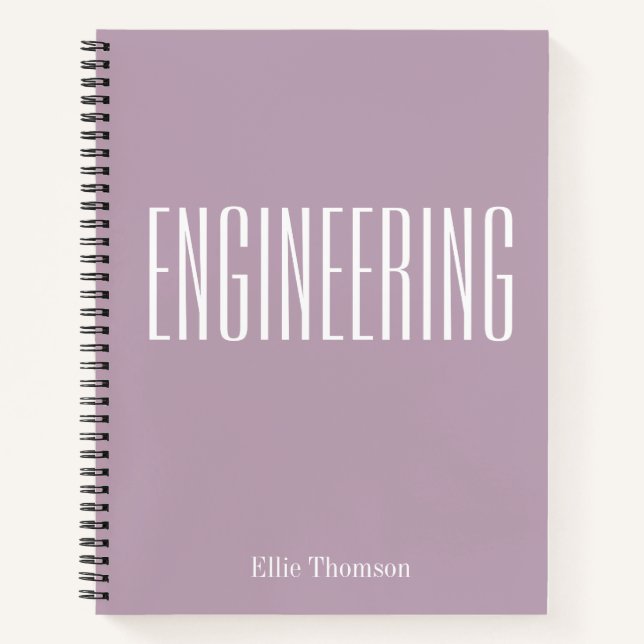 Cuaderno Papel Gráfico de Ingeniería Personalizado Simple L (Anverso)