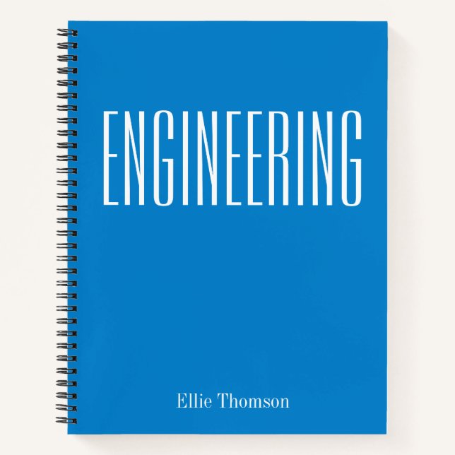 Cuaderno Papel Gráfico Simple de Ingeniería Personalizado A (Anverso)