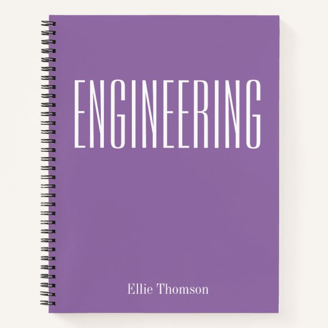Cuaderno Papel Gráfico Simple de Ingeniería Personalizado P (Anverso)