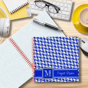 Cuaderno Papel monogramado para el gráfico Royal Blue Hound