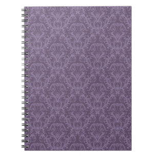 Cuaderno Papel morado floral 2