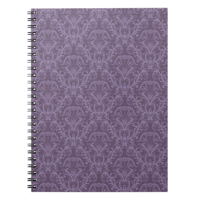 Cuaderno Papel morado floral 2 (Frente)