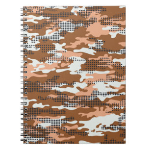 Cuaderno Papel mural de camuflaje con costura abstracta de