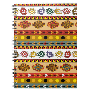 Cuaderno Papel mural tribal, diseño artístico étnico.