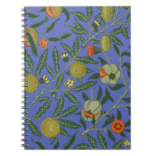 Cuaderno Papel pintado colorido azul granada de William Mor