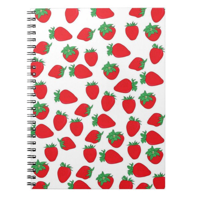 Cuaderno Papel pintado de la fresa (Frente)