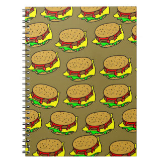 Cuaderno Papel pintado de la hamburguesa