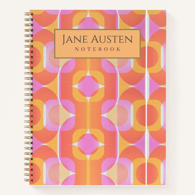 Cuaderno Papel pintado de los años 60 (Anverso)