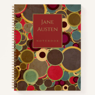 Cuaderno Papel pintado de los años 70 Personalizado