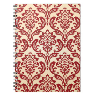 Cuaderno Papel pintado del modelo del damasco