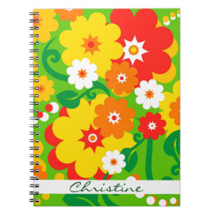 Cuaderno Papel pintado divertido de Flower Power + tus idea