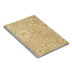 Cuaderno Papel pintado floral de amapola de William Morris