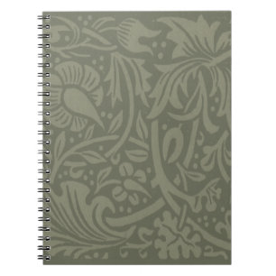 Cuaderno Papel pintado floral de narciso de William Morris