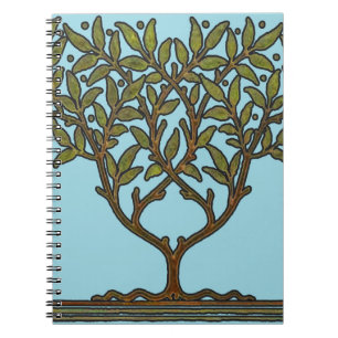 Cuaderno Papel pintado floral de William Morris Tree Frieze
