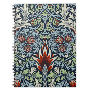 Cuaderno Papel pintado floral Morris Navy Blue Snakeshead