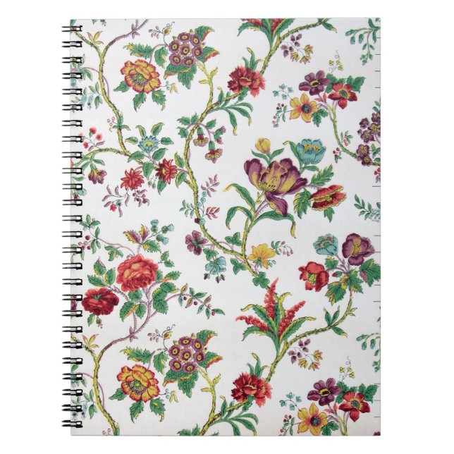 Cuaderno Papel pintado floral multicolor, C. 1912 (Frente)