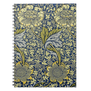 Cuaderno Papel pintado floral William Morris Kennet Azul Do