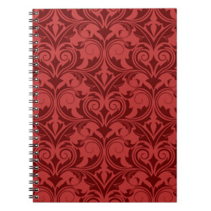 Cuaderno Papel pintado rojo