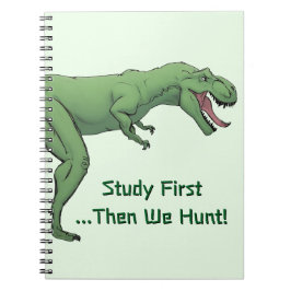 Cuaderno Papel portátil en espiral de la escuela de dinosau